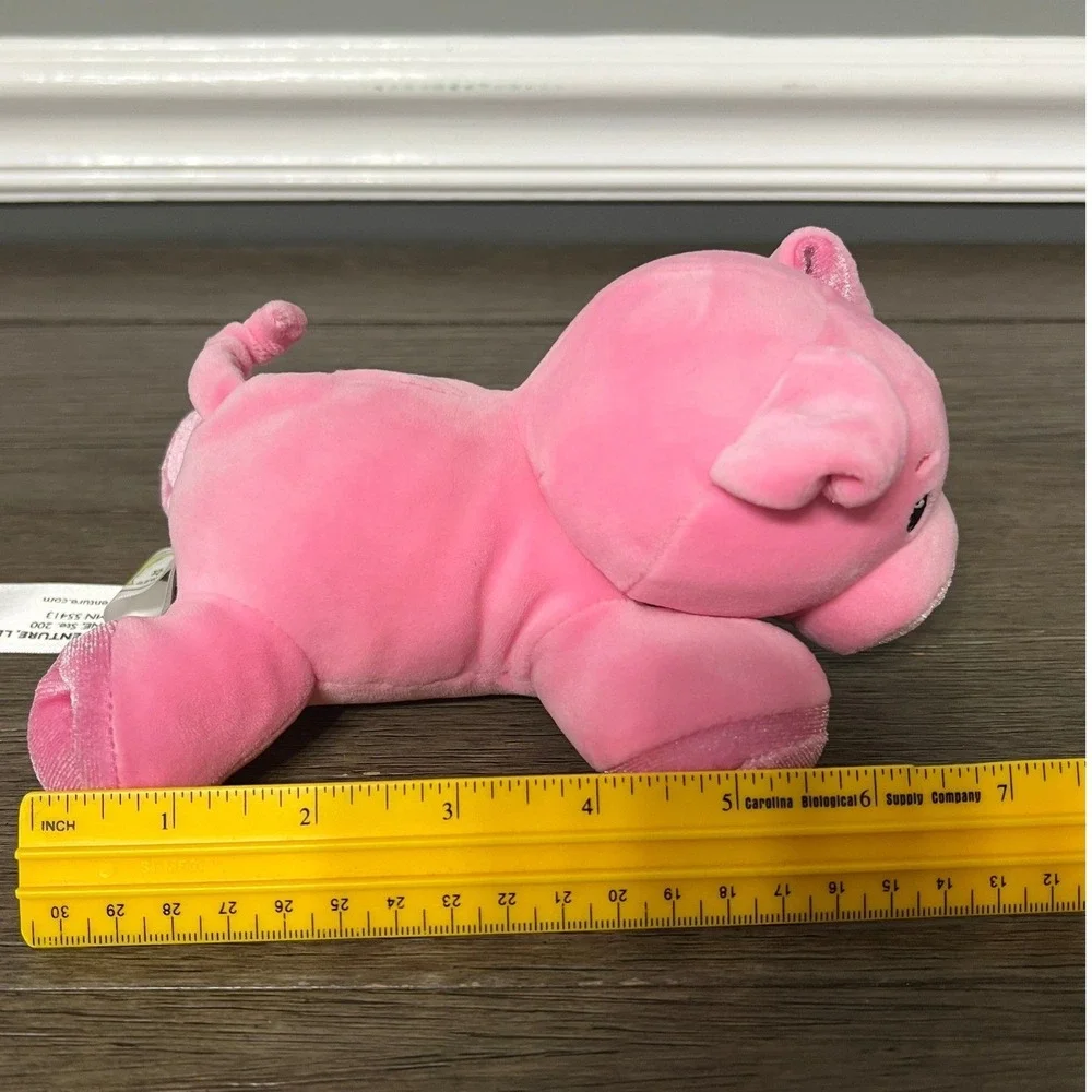 Animal Adventure Pink Pig Plush Stuffed‎ Animal Toy with Heart Tail Kids